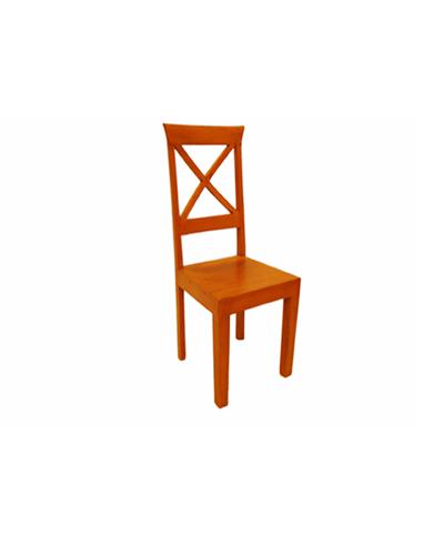 Καρέκλα ξύλο αντίκε καφέ 45Χ45Χ107εκ.