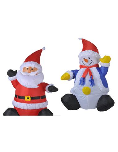 Φουσκωτό διακοσμ.SANTA 120εκ.