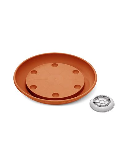 Πιάτο με 6 ρόδες Φ.30εκ. TERRACOTTA