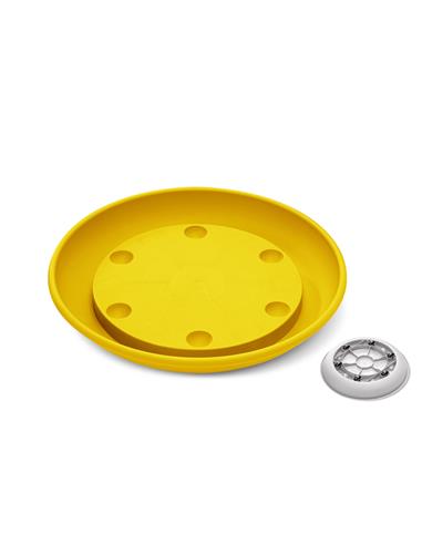 Πιάτο με 6 ρόδες Φ.35εκ.YELLOW/KITPINO