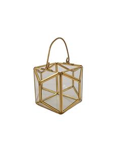 Κηροπήγιο gold cube 12Χ12Χ9
