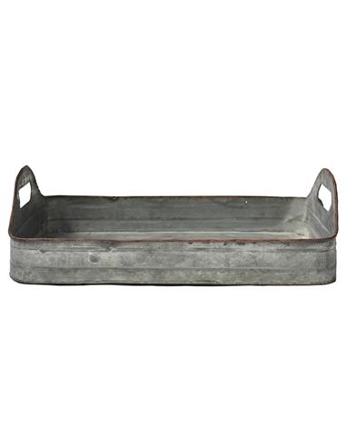 Δίσκος μεταλικός vintage zinc 53X33X7.5