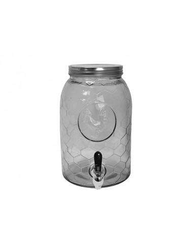 Γυάλα σαγρέ,inox καπάκι&βρύση19Χ30,6.5L