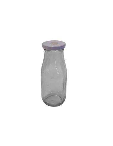 Μπουκάλι γυαλ. με καλαμάκι 300ml 2χρ.