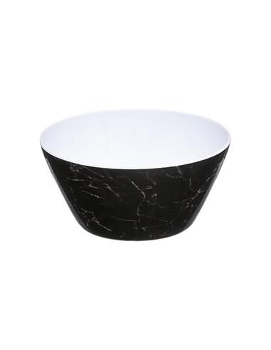 Μπωλ μαύρο μελαμίνης marble Φ15