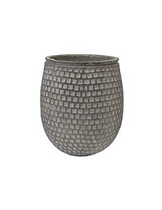 Γλάστρα cement cube αν.γκρι...