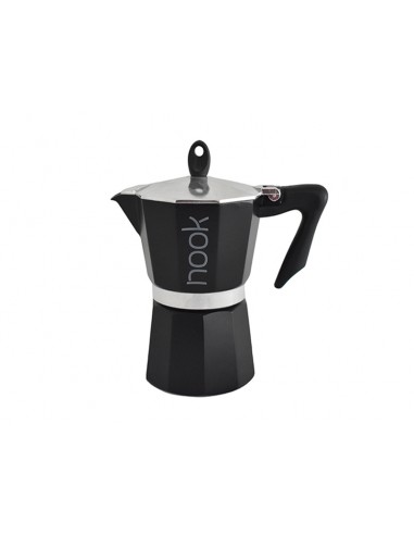 Μηχανή espresso 3κούπες μαύρη