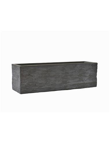 Ζαρντινιέρα fibreclay brick μαύρο χρ....