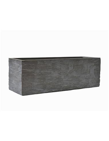 Ζαρντινιέρα fibreclay brick μαύρο χρ....