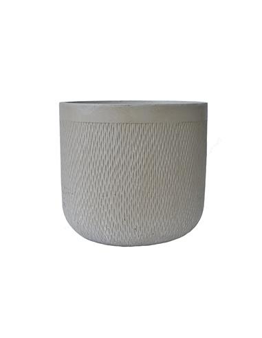 Γλάστρα fibreclay rain μπεζ χρ. Φ37Χ34