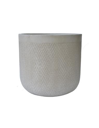 Γλάστρα fibreclay rain μπεζ χρ. Φ44Χ41