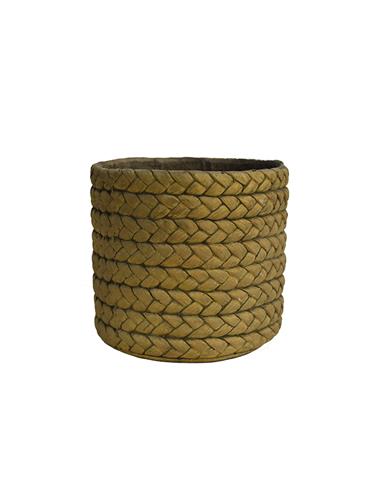 Κασπώ κεραμ.light rattan καφέ χρ.19Χ17
