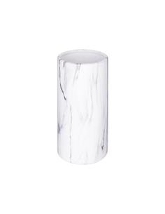 Βάζο 9.5Χ20 marble λευκό