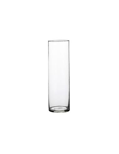 Βάζο κυλ.γυάλ διάφανο  Φ9 Η30CM