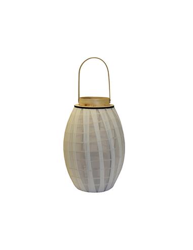 Φανάρι bamboo με συνθ.γάζα εκρού...