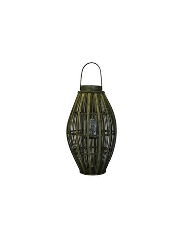 Φανάρι bamboo μπουλ λαδί 34Χ59/74