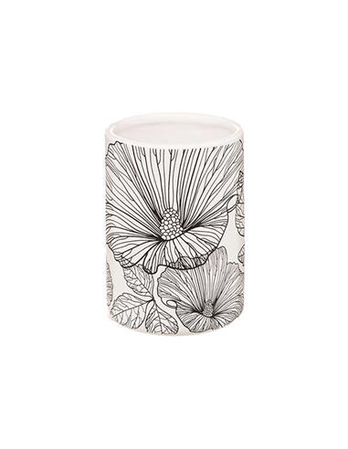 Ποτήρι κεραμ.μπάνιου blackflora