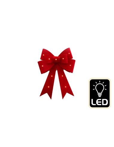 Φιόγκος κόκκινος με LED 30Χ40