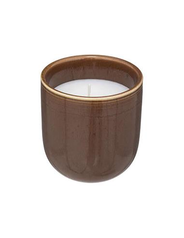 Ποτήρι κεραμ.με αρ.κερί amber