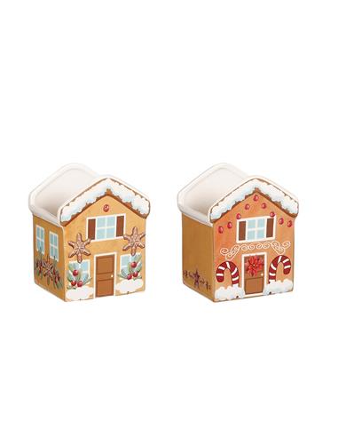 Κασπώ κεραμ.xmas candyhouse 8,5Χ6,5Χ10,5