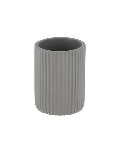 Ποτήρι μπάνιου polyresin γκρι stripes...