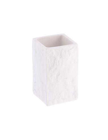 Ποτήρι μπάνιου polyresin τετρ.stone...