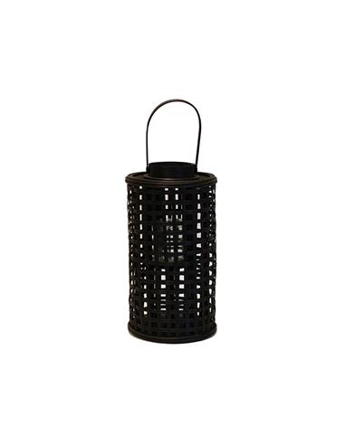 Φανάρι bamboo ψάθα μαύρο  Φ18Χ33,5