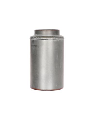 Βάζο μεταλ.Bullet ασημί 19,5Χ33,5