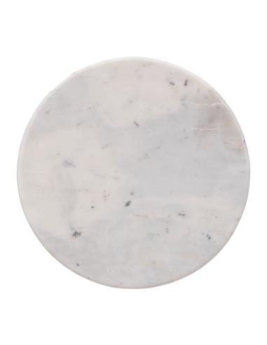 Πιατέλα marble λευκό Φ30