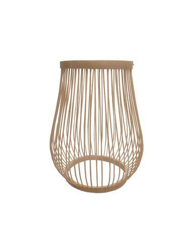 Φωτιστικό καπέλο φυσικό rattan Φ20Χ25