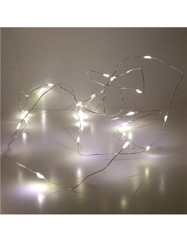 Λαμπάκια μπατ.ελατ.X40LED διαφ/soft