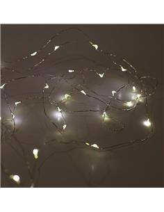 Λαμπάκια μπατ.X100LED σύρμα...