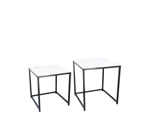 Τραπέζι marble λευκό με μεταλ.πόδια...