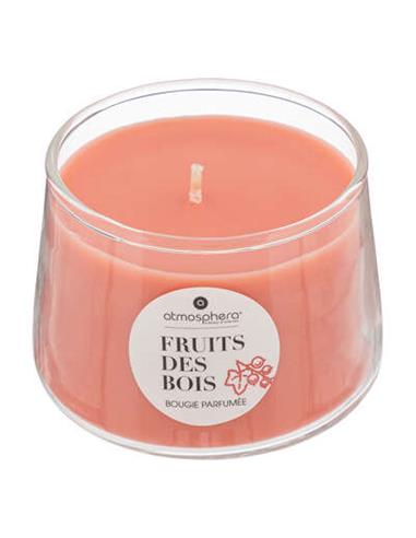 Βάζο γυαλ.7,5X5 με αρ.κερί fruits