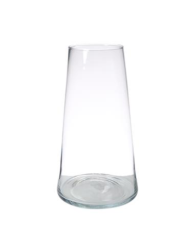 Βάζο γυαλ.διάφανο  Φ24 Η35cm