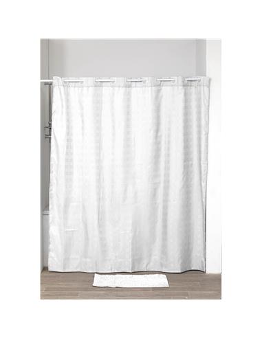 Κουρτίνα μπάνιου Polyester 180Χ200 λευκή