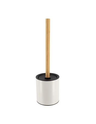 Πιγκάλ πλαστικό με ξύλο λευκό 10.2x34cm