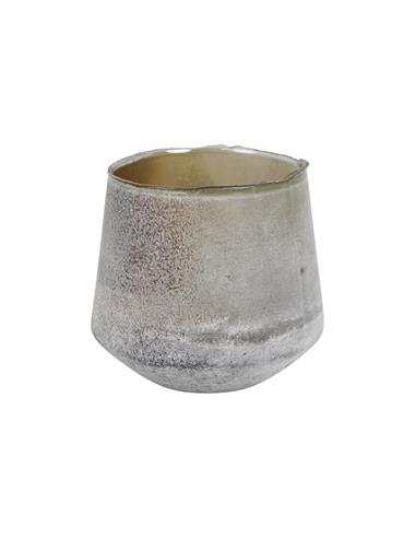 Κηροπήγιο ποτήρι καφέ Φ20 Η19,5cm