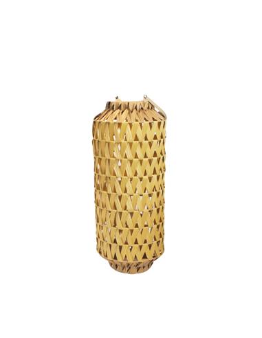 Φανάρι τεχνητό rattan φυσικό Φ25Η70cm