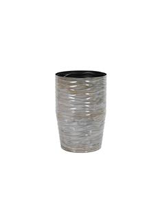 Βάζο περλέ μεταλ Φ28 Η42,5cm