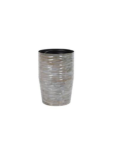Βάζο περλέ μεταλ Φ28 Η42,5cm