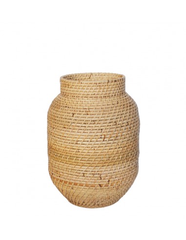 Βάζο LOMBOK rattan με ναυλον 33Χ42