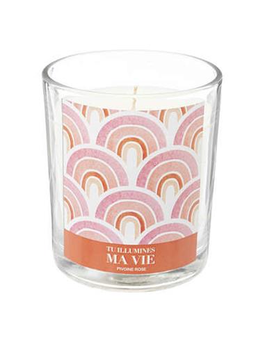Ποτήρι γυαλ.με αρωμ.κερί peony 200gr/...