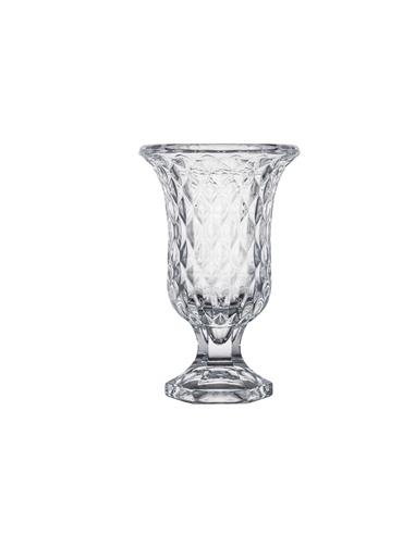 Βάζο γυάλινο με πόδι DIAMOND 15Χ24cm