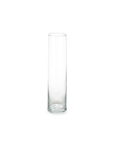Βάζο κυλινδρικό γυαλ. Φ10Η40cm