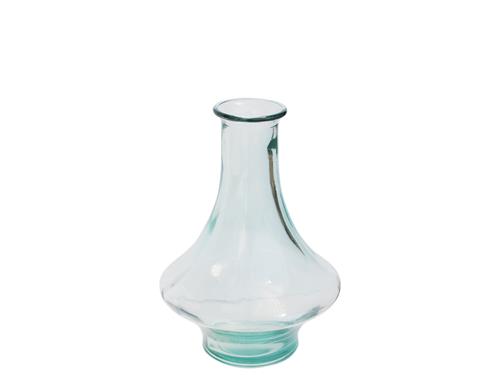Βάζο γυάλ.recycled Διάφανο Η28cm
