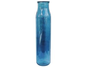 Βάζο γυάλ.recycled μπλε Η76cm