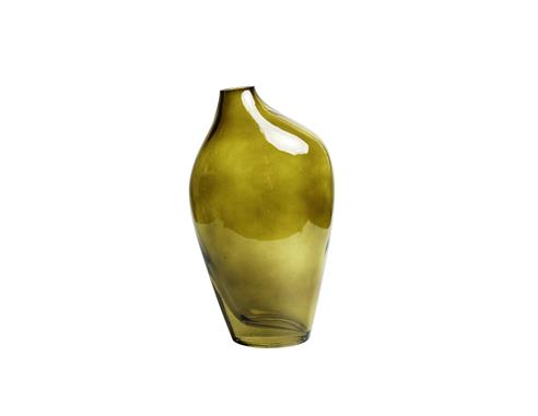 Βάζο γυαλ. πράσινο 8Χ14Η24,5cm