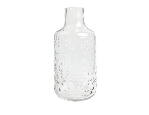 Βάζο γυαλ. διάφανο Φ15,5Η30cm