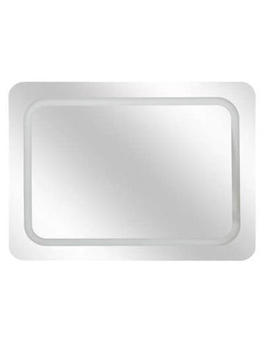 Καθρέπτης LED (Ε1) γυαλί/mdf 65x49cm
